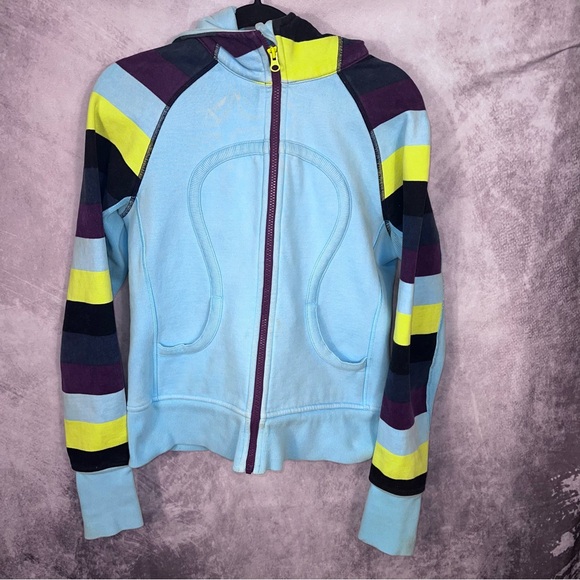 lululemon athletica Tops - Lululemon Athletica Scuba Hoodie Womens Blue XS Full Zip Up Sweater